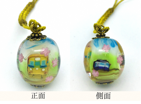 写真：とんぼ玉根付