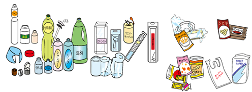 イラスト:プラスチック製容器包装02