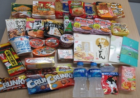 グリーンフェスタで回収したフードドライブの写真