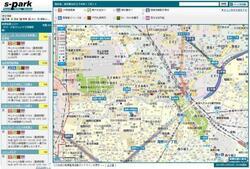 画面：区内有料駐車場案内サイト
