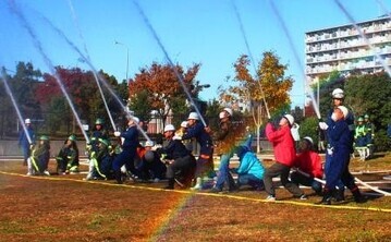 写真：震災訓練風景