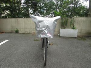 写真:自転車前かご用ひったくり防止カバー1