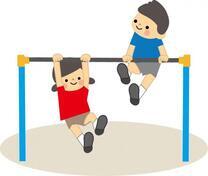 イラスト:鉄棒する子どもたち