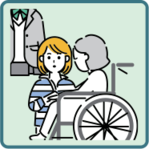 イラスト:きょうだいの世話や見守りをしている様子