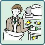 イラスト:片付け