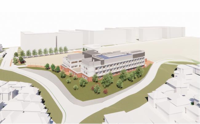 イラスト：赤羽台西小学校パース図