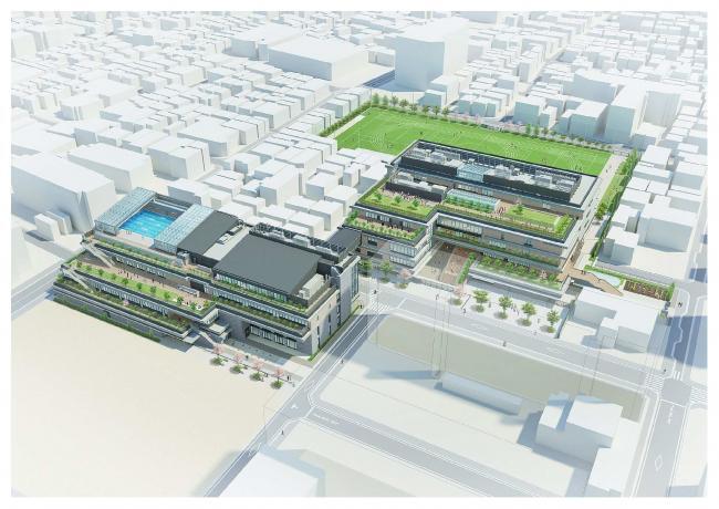 イラスト：都の北学園パース図