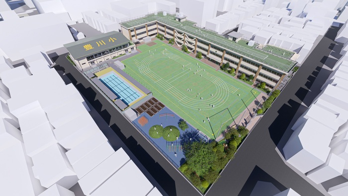 豊川小学校パース