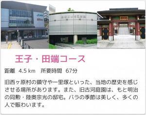 画面:王子・田端コース