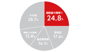 グラフ:要支援・要介護になった原因