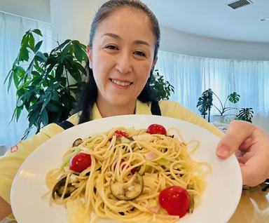 やまだ区長と野菜たっぷりパスタ