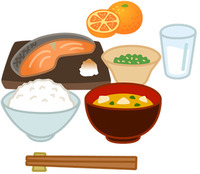 イラスト：焼魚定食