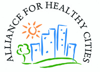 イラスト:健康都市連合ロゴ