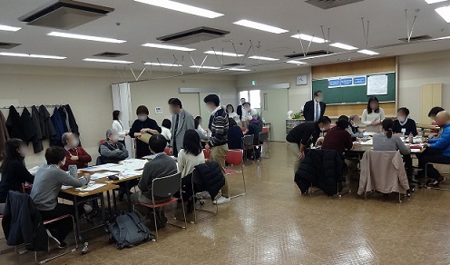 写真：まちづくりワークショップの様子