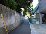 写真：防災生活道路2号線（拡幅前）