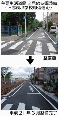 写真：主要生活道路3号線