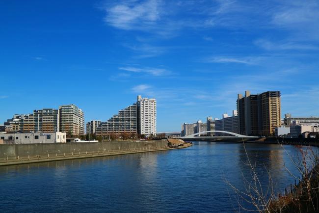 写真：新田橋からの眺め