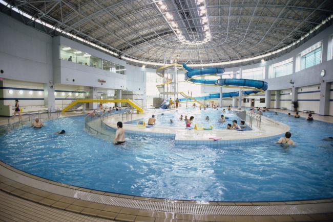 写真：北清掃工場と元気ぷらざ