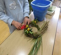 作品作成の様子