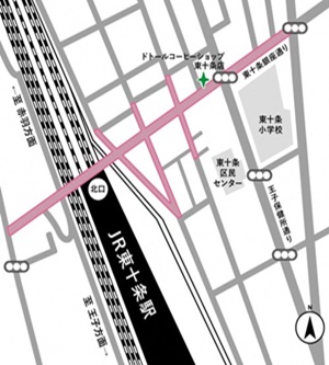 地図：JR東十条駅周辺MAP