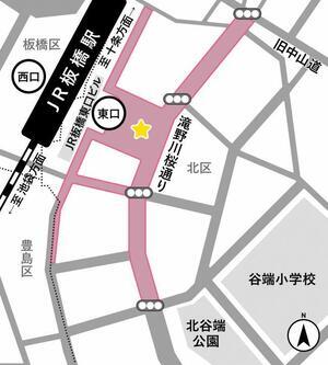 地図：JR板橋駅東口周辺MAP