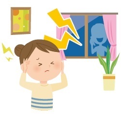 イラスト:話し声に気を付けよう