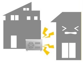 イラスト:機器の設置場所には気を付けよう