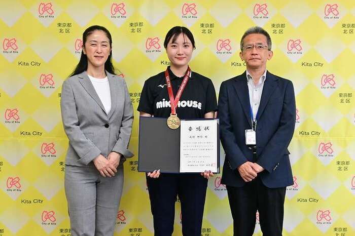 実際にメダルを持ってきてくださいました