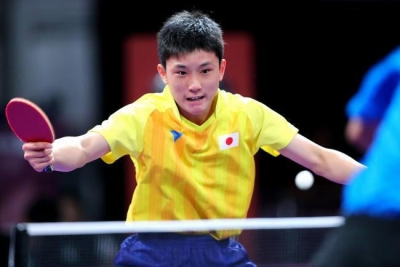 写真：張本選手選手