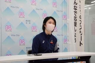 写真：木原美悠選手インタビュー