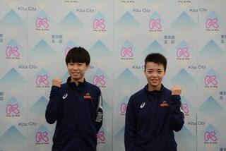 写真:小塩悠菜選手・渡部民人選手2