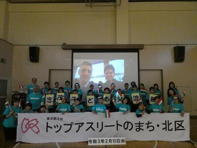 写真:フェンシング交流会