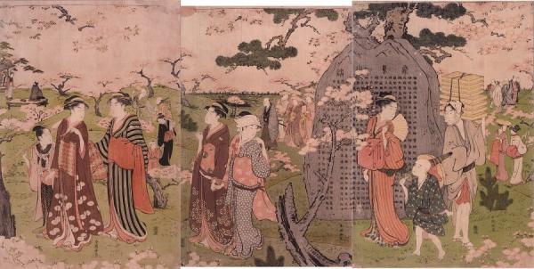 写真：飛鳥山花見