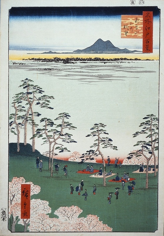 写真：名所江戸百景　飛鳥山北の眺望