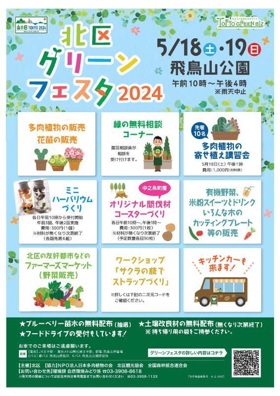写真：北区グリーンフェスタ2024 ポスター表面