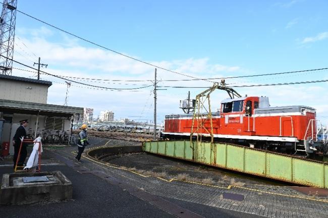 写真：体験型返礼品に使用するディーゼル機関車