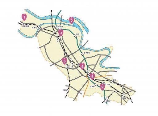 地図:北区の地域紹介