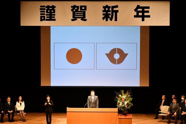 写真:議長挨拶の様子