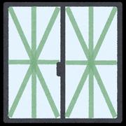 イラスト:飛散防止対策窓ガラス