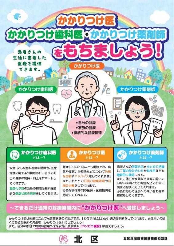 写真:かかりつけ医チラシ