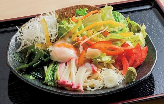 写真:冷やしサラダうどん
