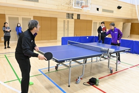 デフ卓球体験の写真