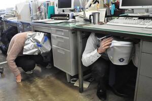 写真:平成26年シェイクアウト訓練の様子