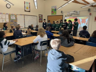 派遣の様子の写真