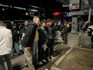 派遣の様子の写真