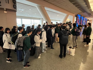 派遣の様子の写真