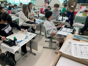 受入の様子の写真