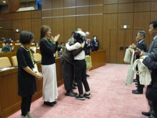 受入の様子の写真