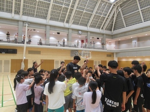 直伝バスケットボール教室の様子