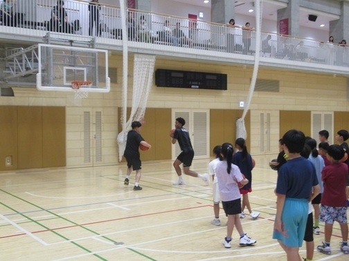 直伝バスケットボール教室の様子